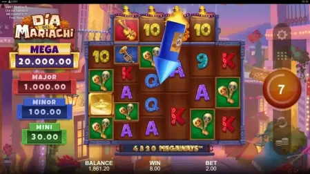 Dia del Mariachi Megaways slot screenshot 5