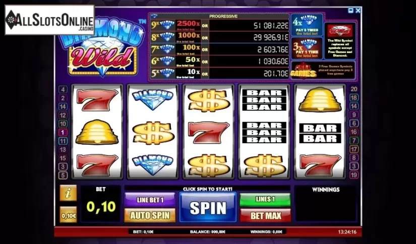 Reels. Diamond Wild from iSoftBet
