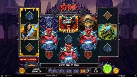 Dio – Killing the Dragon slot screenshot 1