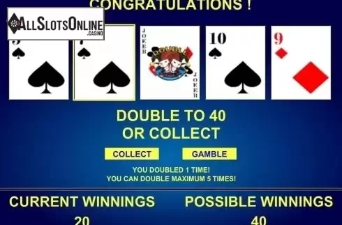 Game Screen. Double Joker Poker (iSoftBet) from iSoftBet