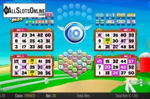 Win screen. Flying Pigs from Play'n Go
