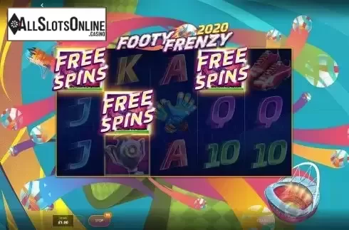 Free Spins Win Screen