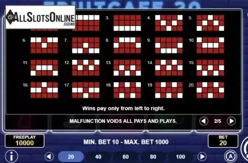 PayLines Screen