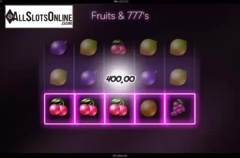 Win Screen 3. Fruits And Sevens (Spearhead Studios) from Spearhead Studios