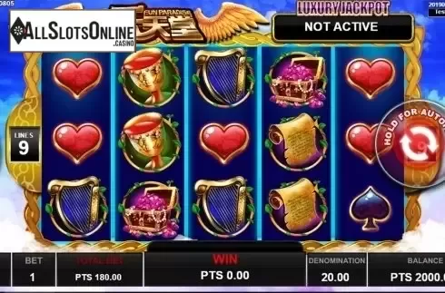 Reels screen. Fun Paradise from Spadegaming