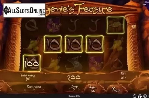 Win Screen. Genie's Treasure (Espresso Games) from Espresso Games