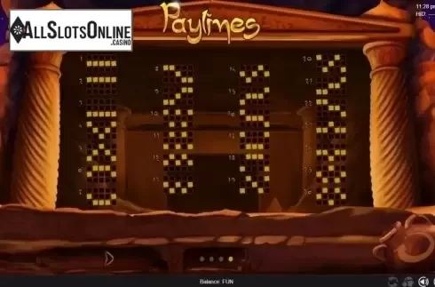 Paylines. Genie's Treasure (Espresso Games) from Espresso Games
