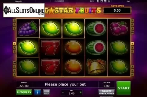 Win Screen 4. Gold Star Fruits from Eurocoin Interactive