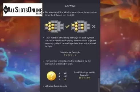Ways to win screen