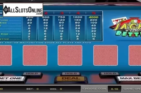 Game Screen. Jacks or Better (Nucleus Gaming) from Nucleus Gaming