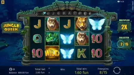 Jungle Queen slot screenshot 5