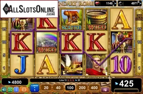 Screen8. Legendary Rome from EGT