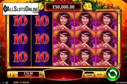 Reels screen. Loco Habanero from Ruby Play