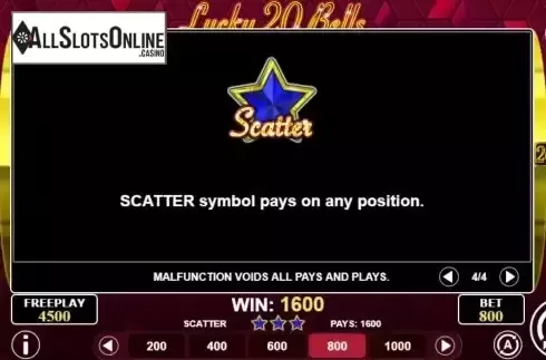 Scatter screen