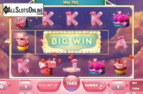 Win screen 2. Lucky Love Story from BetConstruct