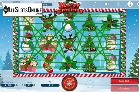 Game Workflow screen (Betway). Merry Spinning from Booming Games