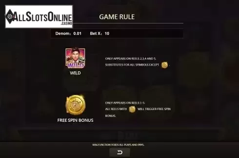 Special symbols screen