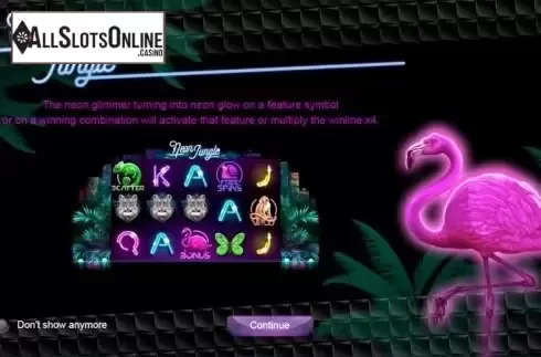 Screen 1. Neon Jungle from IronDog