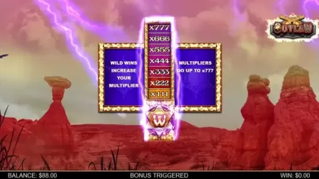 Outlaw slot screenshot 4