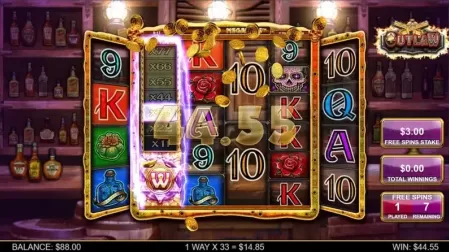 Outlaw slot screenshot 5