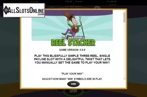 Paytable 1. Reel Stacker from Probability Jones