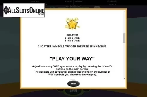Paytable 3. Reel Stacker from Probability Jones