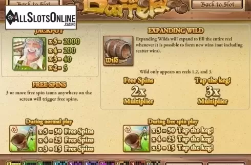 Screen3. Roll out the Barrels from Rival Gaming