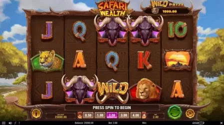 Safari of Wealth slot screenshot 1