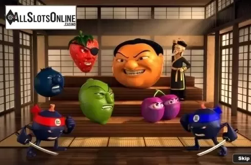 Intro Game screen. Satsumo's Revenge from Playtech