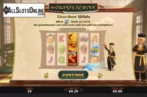 Paytable 3. Satsumo's Revenge from Playtech