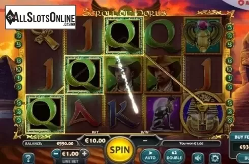 Win Screen 1. Scroll of Horus from Nucleus Gaming