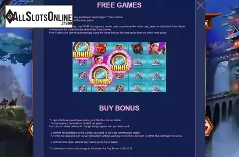 Features screen