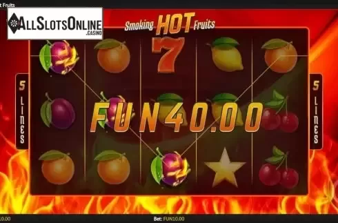 Win Screen 2. Smoking Hot Fruits from 1X2gaming