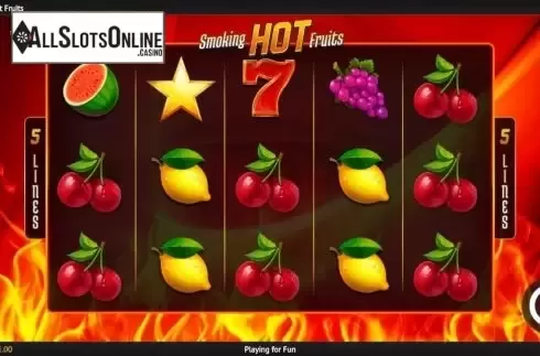 Reel Screen. Smoking Hot Fruits from 1X2gaming