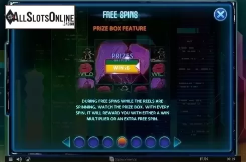 Paytable 4. Spinning Lights from Spinomenal