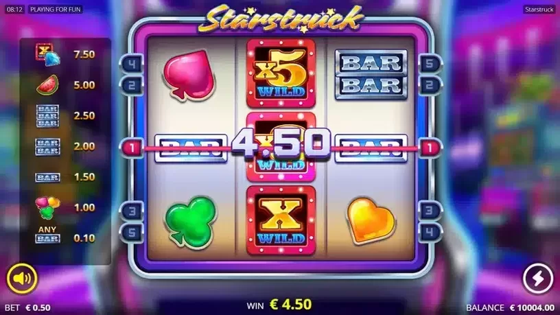 Starstruck slot screenshot 2