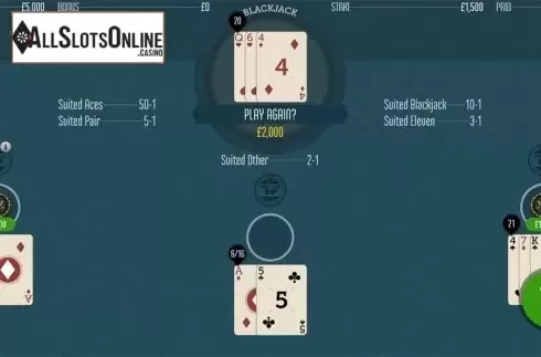 Game workflow 4. Suit'em Blackjack (Felt Gaming) from Felt