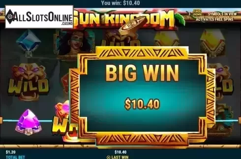 Big Win screen