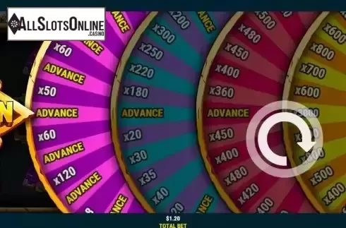 Bonus Wheel screen