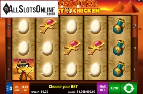 Reel Screen. Super Duper Crazy Chicken from Gamomat