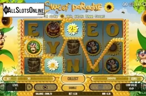 Wild Win screen. Sweet Paradise from Fugaso