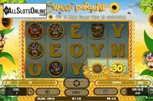 Scatter screen. Sweet Paradise from Fugaso