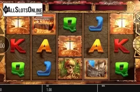 Reel Screen. The Goonies Jackpot King from Blueprint