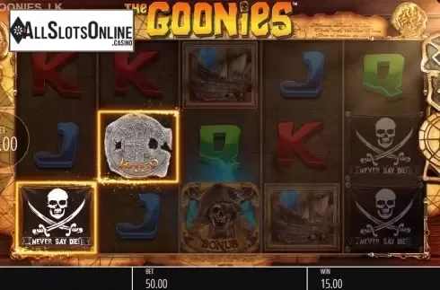 Win Screen 6. The Goonies Jackpot King from Blueprint
