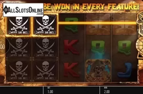 Win Screen 2. The Goonies Jackpot King from Blueprint