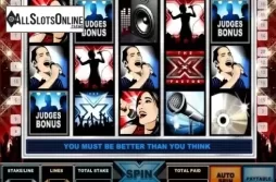 Game Workflow screen. The X Factor from Gamesys