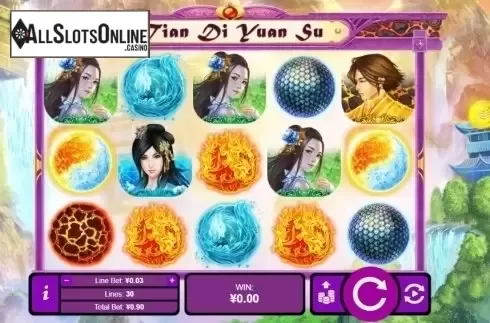 Reel screen. Tian Di Yuan Su from RTG