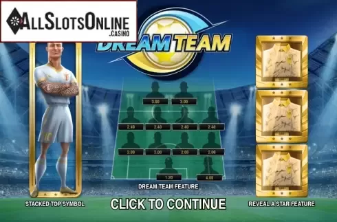 Game features. Ultimate Dream Team from Push Gaming