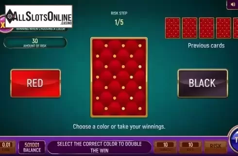 Risk game screen