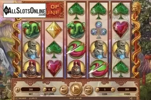 Reels screen. Ways of Fortune from Habanero
